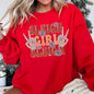 Sleigh Girl Sleigh, Skeleton, Christmas Sweatshirt