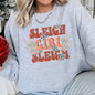 Sleigh Girl Sleigh, Skeleton, Christmas Sweatshirt