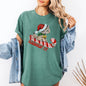 Sleighing It, Cute Kitty, Cat, Christmas, Winter, Fun, Santa, Xmas Tshirt Comfort Colors T-Shirt