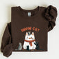 Snow Cat, Snowman, Cats, Christmas, Winter Sweatshirt
