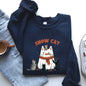 Snow Cat, Snowman, Cats, Christmas, Winter Sweatshirt