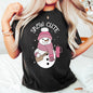 Snow Cute, Bougie Snowman, Christmas, BooJee, Comfort Colors Tshirt