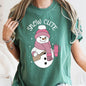 Snow Cute, Bougie Snowman, Christmas, BooJee, Comfort Colors Tshirt