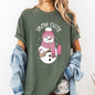 Snow Cute, Bougie, Snowman, Christmas, Winter, Xmas Tshirt Comfort Colors T-Shirt