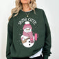 Snow Cute, Bougie, Snowman, Christmas, Winter, Xmas Sweatshirt