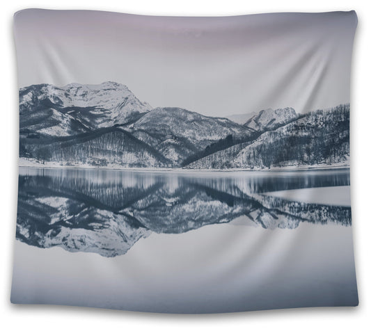 Snow Mountain Lake Tapestry