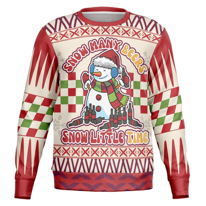 Snow Many Beers, Snow Little Time Christmas Sweatshirt
