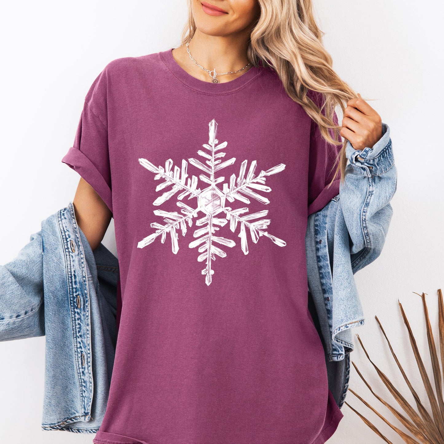 Snowflake, Beautiful, Winter, Christmas, Snow, Xmas Tshirt Comfort Colors T-Shirt