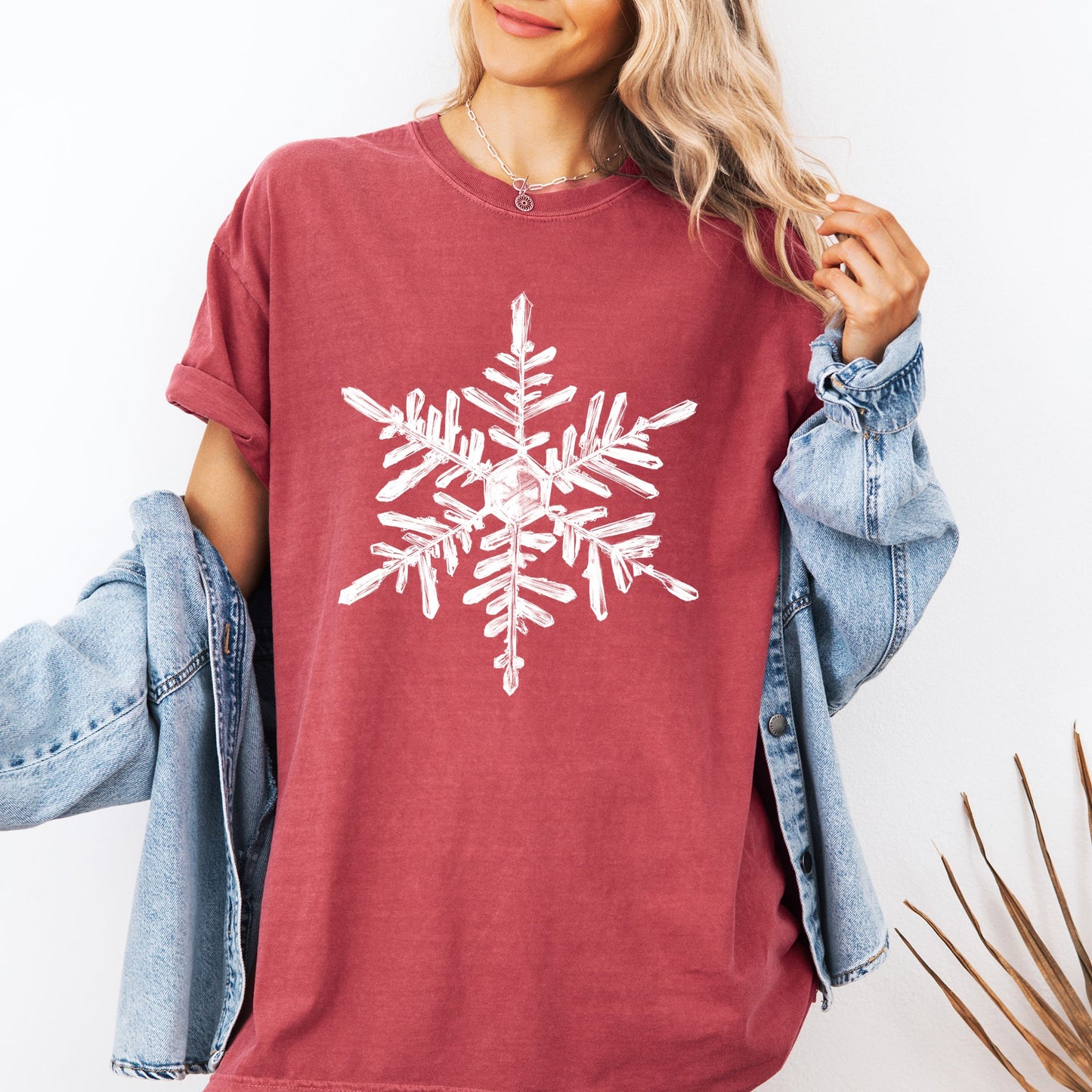 Snowflake, Beautiful, Winter, Christmas, Snow, Xmas Tshirt Comfort Colors T-Shirt