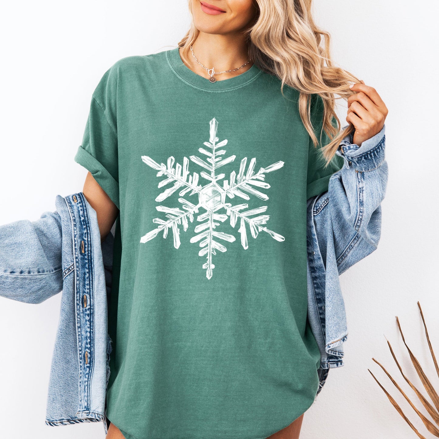 Snowflake, Beautiful, Winter, Christmas, Snow, Xmas Tshirt Comfort Colors T-Shirt