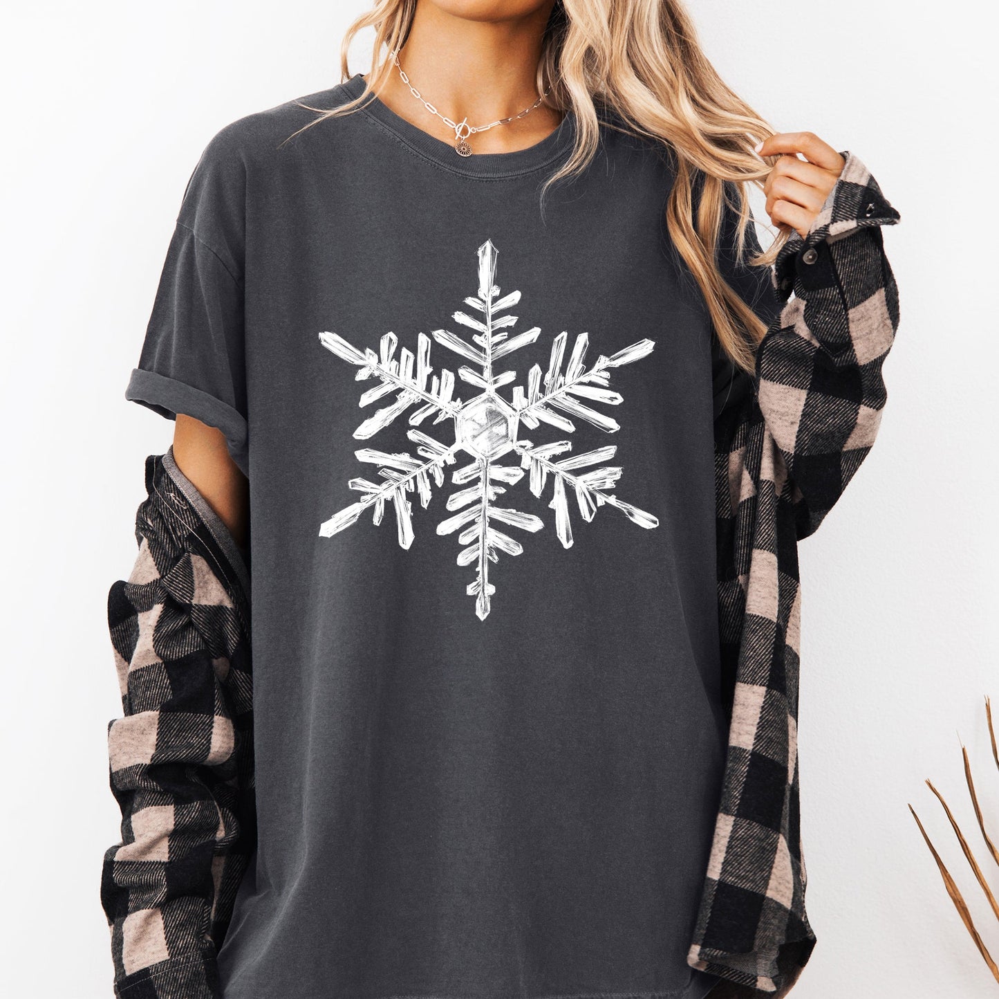 Snowflake, Beautiful, Winter, Christmas, Snow, Xmas Tshirt Comfort Colors T-Shirt