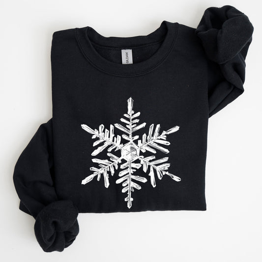 Snowflake, Beautiful, Winter, Christmas, Snow, Xmas Sweatshirt