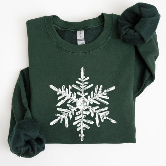 Snowflake, Beautiful, Winter, Christmas, Snow, Xmas Sweatshirt