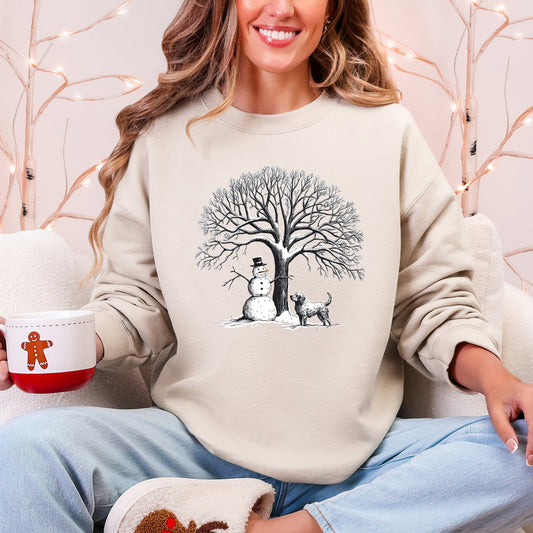 Snowman Dog, Christmas, Snow, Pets Sweatshirt