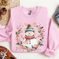 Snowman, Wreath, Christmas Botanical, Holly, Santa, Cute Sweatshirt