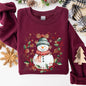 Snowman, Wreath, Christmas Botanical, Holly, Santa, Cute Sweatshirt