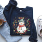 Snowman, Wreath, Christmas Botanical, Holly, Santa, Cute Sweatshirt