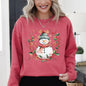 Snowman, Wreath, Christmas Botanical, Holly, Santa, Cute Sweatshirt