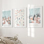 Cute Winter Village Christmas Art Decor Prints