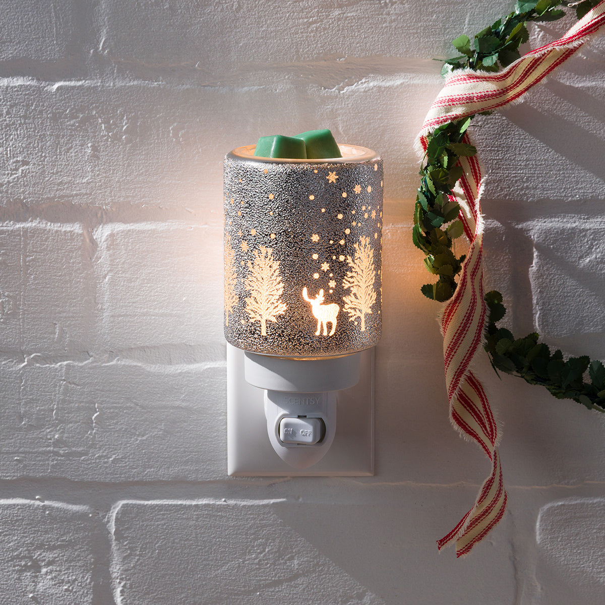Snowy Glitter Scentsy Mini Warmer