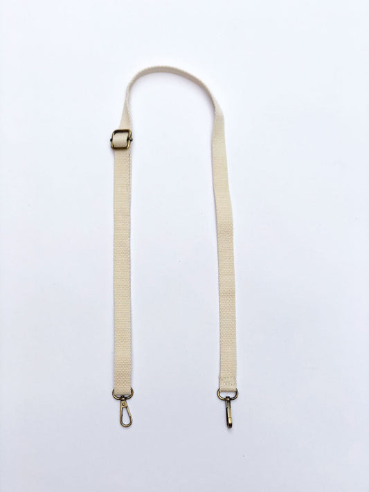 Solid Skinny Strap in Cream