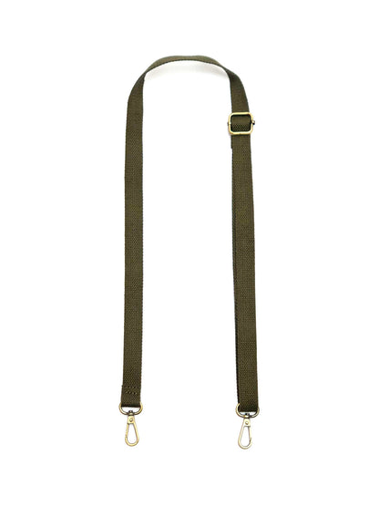 Solid Skinny Strap in Military Green