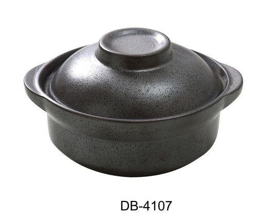 Yanco DB-4107 Diamond Black 6.5" Skillet with LID 20 OZ