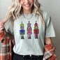 Sparkly Nutcrackers, Glitter Effect, Christmas, Comfort Colors Tshirt