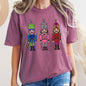 Sparkly Nutcrackers, Glitter Effect, Christmas, Comfort Colors Tshirt