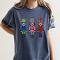 Sparkly Nutcrackers, Glitter Effect, Christmas, Comfort Colors Tshirt