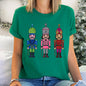Sparkly Nutcrackers, Glitter Effect, Christmas Super Soft Tees