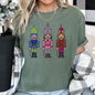 Sparkly Nutcrackers, Glitter Effect, Christmas, Comfort Colors Tshirt