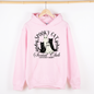 Spooky Cat Social Club, Cute, Halloween, Ghosts, Witch, Graphic Hoodie, Hooded Sweatshirt