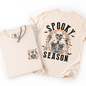 Spooky Season, Front and Back, Skeleton, Halloween, Comfort Colors T-Shirt