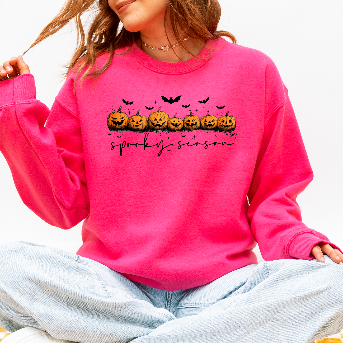 Spooky Season, Pumpkins, Halloween Sweatshirt