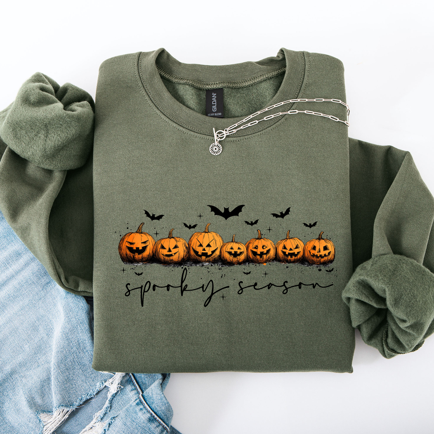 Spooky Season, Pumpkins, Halloween Sweatshirt