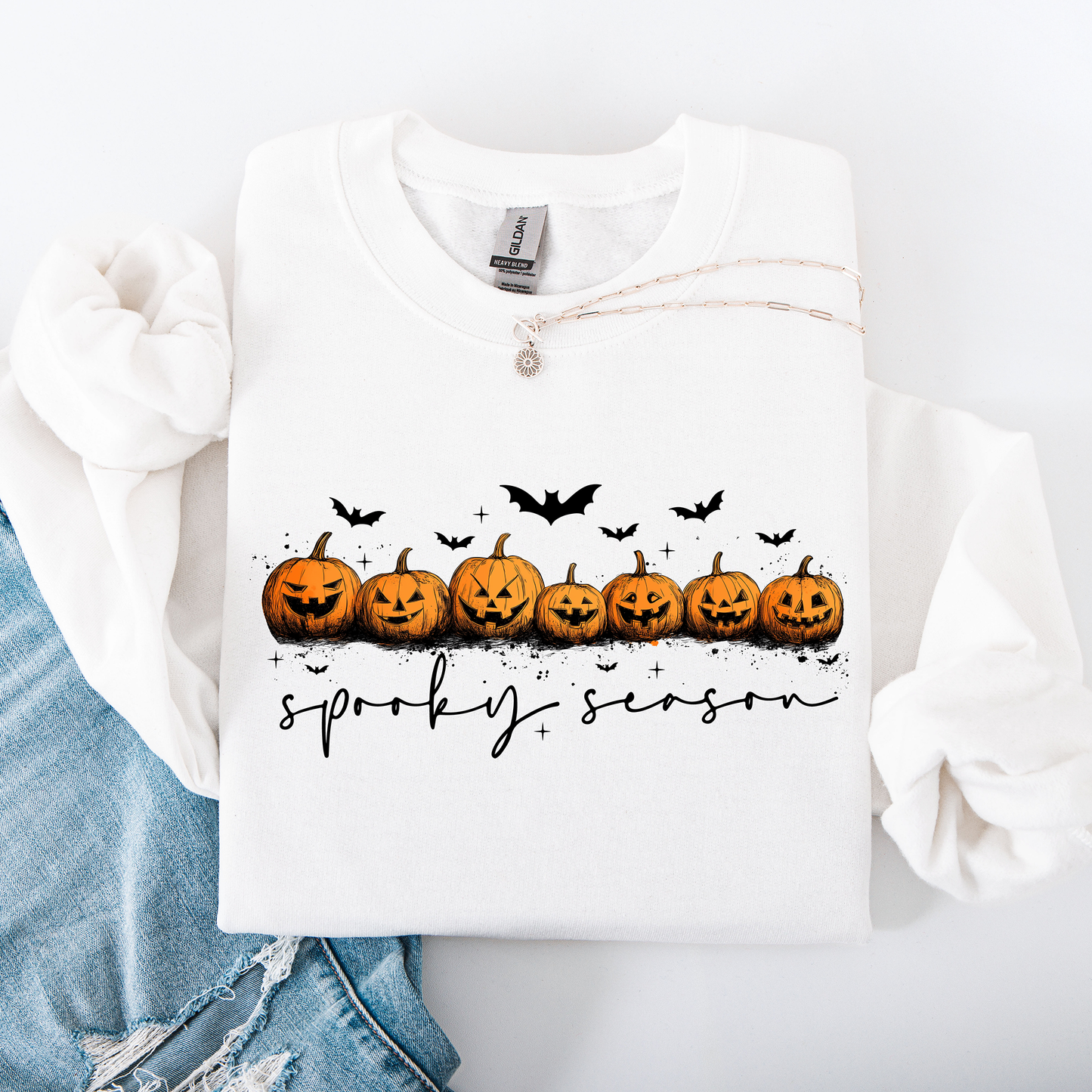 Spooky Season, Pumpkins, Halloween Sweatshirt
