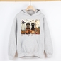 Spooky Season, Stripes, Halloween, Cat, Ghost, Pumpkins, Autumn, Fall, Graphic Hoodie, Hooded Sweatshirt