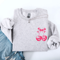 Spooky Skull Cherries, Coquette, Halloween, Skeleton Sweatshirt