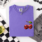 Spooky Skull Cherries, Halloween, Skeleton, Stars, Comfort Colors T-Shirt