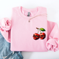 Spooky Skull Cherries, Halloween, Skeleton, Stars Sweatshirt