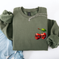 Spooky Skull Cherries, Halloween, Skeleton, Stars Sweatshirt