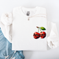 Spooky Skull Cherries, Halloween, Skeleton, Stars Sweatshirt