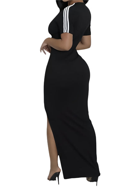 Black Maxi Dress V Neck