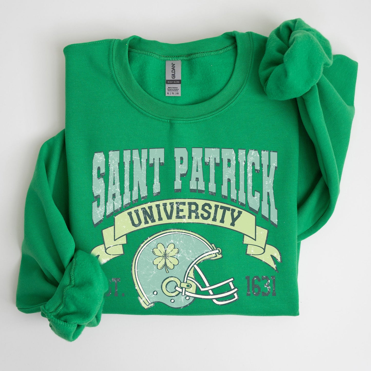 St Patrick University, Vintage, College, Ireland, Football, St Patrick's Day Sweatshirt