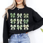 St Patrick's Coquette Bows, Ribbons, St Patrick's Day, Shamrock, Clover, Lucky, Leprechaun Sweatshirt