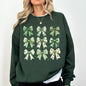 St Patrick's Coquette Bows, Ribbons, St Patrick's Day, Shamrock, Clover, Lucky, Leprechaun Sweatshirt