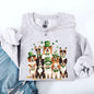 St Patrick's Dogs, Adorable, St Patrick's Day, Shamrock, Clover, Lucky, Leprechaun Sweatshirt