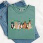 St Patrick's Dogs, Cute, St Patrick's Day, Shamrock, Clover, Lucky, Leprechaun Tshirt Comfort Colors T-Shirt