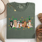 St Patrick's Dogs, Cute, St Patrick's Day, Shamrock, Clover, Lucky, Leprechaun Tshirt Comfort Colors T-Shirt